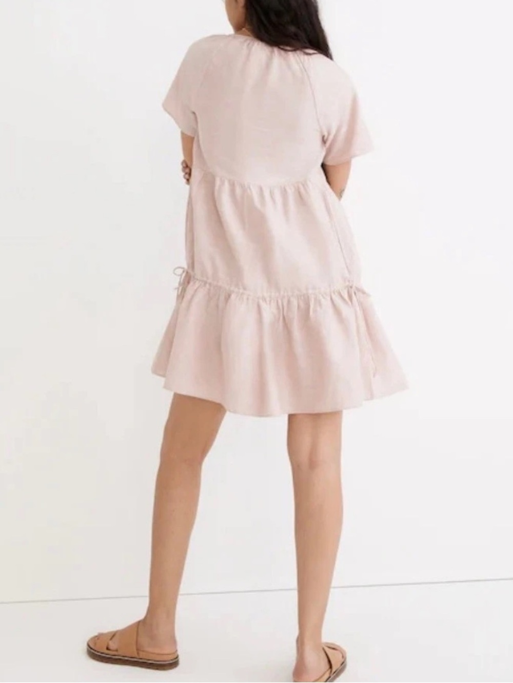 Madewell Petite Linen-Blend Lorelei Mini Dress - Picture 3 of 10